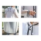 Плащ-дощовик Cat Raincoat Унісекс Білий напівпрозорий з салатовим кантом розмір L - зображення 3