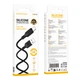 USB Borofone BX113 Silicone Type-C 3A 3m Черный - зображення 2