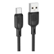 USB Borofone BX113 Silicone Type-C 3A 2m Черный - зображення 1