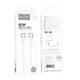 Кабель HOCO X104 Source 60W charging data cable Type-C to Type-C(L=1M) White - зображення 2