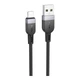 USB Hoco X109 Silicone Lightning 2.4A 2m Черный - изображение 1