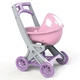 Коляска для кукол с люлькой Doloni Toys пластиковая 57см козырек, 4 колеса, подставка для вещей 0121/04 - изображение 2
