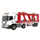 Автовоз TechnoDrive Scania серия Large Truck 41см 4 мини-машинки, платформа опускается 6414KS - изображение 1