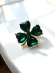 Брошка Mirshine Cloverleaf Green/Gold - изображение 1