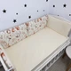 Бортики со съемными наволочками в детскую кроватку Oh My Kids "Лисички Совушки" 6 шт - изображение 2