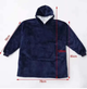 Толстовка худи-плед с капюшоном Huggle Hoodie, Синий One size - изображение 7
