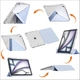 Раздвижной чехол обложка Pulling Separation Y-Fold + Right Pencil Holder BBM1 для iPad 10 2022/2024 10.9"/iPad 11" 2025 (A16) Голубой - изображение 8