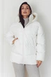 Жіноча зимова куртка з капюшоном Seventeen L-XL Молочний (2000000211282) - зображення 1