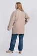Жіноче пальто великих розмірів демісезонне UF-Fashion 1177-r 54 бежевий - зображення 8
