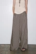 Струмуючі смугасті штани zw collection Zara 4437/247 XXL Синій/Бежевий (04437247044XXL) - изображение 1
