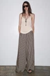 Струмуючі смугасті штани zw collection Zara 4437/247 XXL Синій/Бежевий (04437247044XXL) - изображение 3