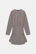 М'яка сукня з широким паском Zara 5584/806 L Коричнева (05584806707L) - зображення 5