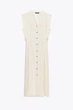 Лляна сукня міді зі шлевками Zara 7016/709 XS Бежева (07016709712XS) - изображение 6