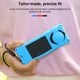 Захисний силіконовий чохол Puluz PU753L для Insta360 X5 із кришкою об'єктива блакитний - зображення 4