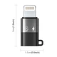 Адаптер Type-C на Lightning для мікрофона Puluz PU649B — Перехідник для iPhone та гарнітури - зображення 2