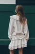 Коротка сукня з вишивкою та воланами Zara 0881/392 M Біла (00881392250М) - зображення 3