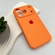 Чохол Premium для смартфона Silicone Full Case AA Camera Protect for Apple iPhone 17 Pro Max 34,Papaya (FullAAi17PM-34) - изображение 4