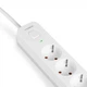 Сітковий подовжитель VIDEX ONCORD з/с 3п 3м (3x1.5мм) з кнопкою White (VF-PD33G-W) - зображення 3
