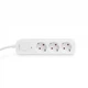 Сітковий подовжитель VIDEX ONCORD з/с 3п 3м (3x1.5мм) з кнопкою White (VF-PD33G-W) - зображення 4