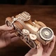 Деревянный конструктор 3D-пазл Мотоцикл с коляской LG834 (81 деталь) - изображение 7