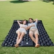 Надувний двомісний матрац каремат Easy Camping 190х120х5см килимок для кемпінгу і туризму (EC-7871) Black - зображення 2