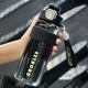 Спортивная бутылка для воды 2в1 с трубочкой и поильником со шнурком 800 мл EXTROARD черная (LB-174130) - изображение 6