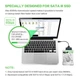 Кабель-перехідник 2 в 1 (адаптер) USB A / USB Type C — SATA I / II / III, до 6 Гбіт/с, для 2.5" HDD / SSD дисків, чорний - зображення 4