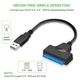 Кабель-перехідник 2 в 1 (адаптер) USB A / USB Type C — SATA I / II / III, до 6 Гбіт/с, для 2.5" HDD / SSD дисків, чорний - зображення 5