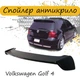 Спойлер кришки багажник Volkswagen Golf 4 Спойлер Гольф 4 хечбек склопластик під фарбування - зображення 1