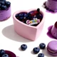 Массажная свеча с ароматом черники Candy Blueberry в форме сердца, 70 мл - изображение 2