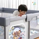 Детский игровой манеж Playpen 180 х 120 см с дверцей на молнии, сухой бассейн, детская площадка. Серый - изображение 7