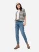 Кардиган з домішкою вовни в'язаний жіночий Camel Active Knitwear 309592-4K41-12 M Коричневий/Блакитний (4064478885244) - зображення 3