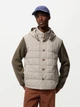 Куртка демисезонная с капюшоном мужская Uniqlo 250895308 L Бежевая с коричневым (1159854459) - изображение 1