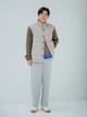 Куртка демисезонная с капюшоном мужская Uniqlo 250895308 L Бежевая с коричневым (1159854459) - изображение 11