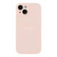 Чохол Silicone Case Full Size with Frame для iPhone 15 81.Chalk Pink - изображение 1