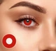 Линзы цветные без диоптрий красные Pure Red + контейнер для хранения - изображение 2