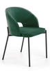 Krzesło do kuchni i salonu Halmar Zielone Velvet  V-CH-K/455-KR-C.ZIELONY (5905248119826) - obraz 3