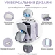 Рюкзак для ручной клади PAKKO 40x30x20 см фиолетовый для самолета с USB портом и водонепроницаемой защитой | Для Ryanair Wizz Air | Объем 24 литров с отделением для ноутбука 15.6" - изображение 2