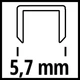Скоби для будівельного степлера Einhell 5.7х16мм, 3000шт. (4137855) - зображення 2