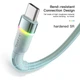 Дата кабель USB 2.0 AM to USB-C 1.0m 3A LED blue Essager (EXCT-XCD03) - зображення 3
