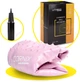 Мяч для фитнеса (фитбол) Cornix 55 см полумассажный Anti-Burst XR-0465 Light Pink - изображение 4