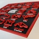 3D календар трас Формули 1 2026 — декоративна картина з контурами автодромів F1 з країнами українською - изображение 2