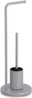 Стійка для туалетного паперу Zeller Vetro з щіткою для унітазу 63 см (4003368189734) - зображення 3