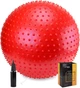 М'яч для фітнесу (фітбол) Cornix 65 см масажний Anti-Burst XR-0486 Red - зображення 1