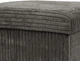 Пуф Storage solutions Tobo з відсіком для зберігання вельветовий 38 x 38 x 38 см сірий (5902973458701) - зображення 6