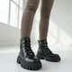 Женские ДЕМИсезонные ботинки MYZ 0058 BLACK из натуральной черной кожи. Размер 38 - изображение 11
