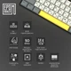 Клавіатура бездротова Epomaker EP64 60% Mulan Switch Hot-Swap (2.4G/BT/USB) RGB UA Black (EP64-B-M) - зображення 9