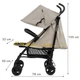 Прогулянкова коляска-тростина Kidwell Qugar Beige/Black, 5901130105229 - зображення 13