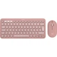 Комплект (клавіатура, миша) бездротовий Logitech Pebble 2 Combo Rose (920-012241) - зображення 1