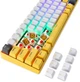 Клавіатура бездротова Motospeed BK67 Longhua Blue Yellow (mtbk67ymb) - зображення 3